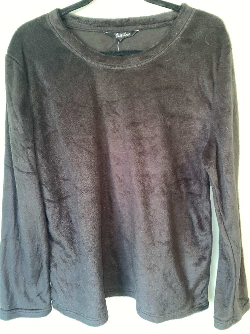 Just Love Soft Black Crewneck Sweatshirt